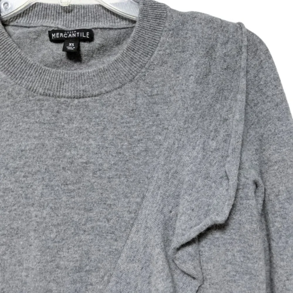 J. CREW Mercantile Ruffle Front Wool Sweater XS